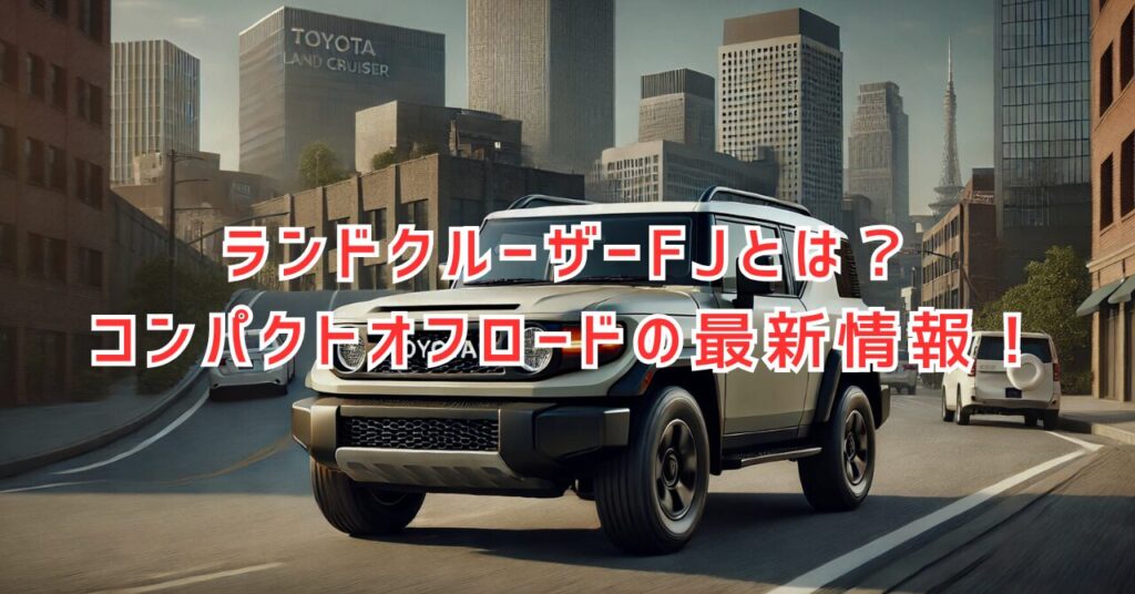 新型ランドクルーザーFJ の最新情報― コンパクトながら本格オフロードの挑戦