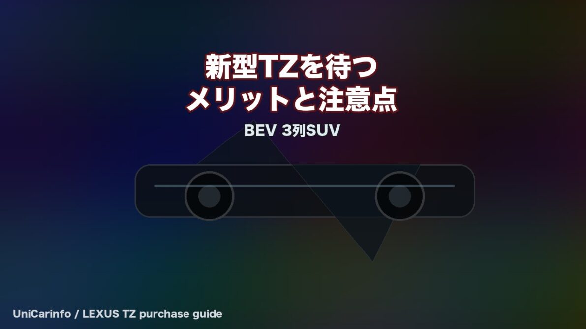 新型レクサスTZを待つメリットと注意点