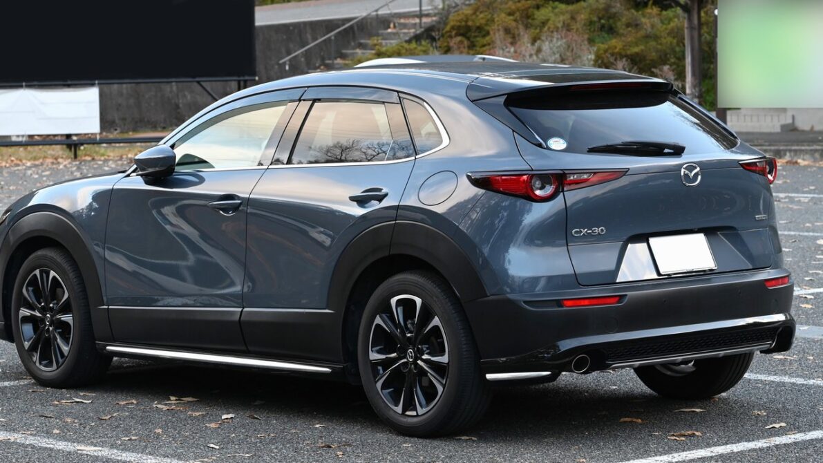 CX-30ガソリンモデルのリアビュー